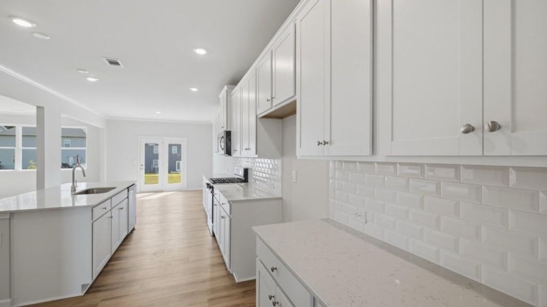 Furnished interior view inside a new home in Hamptons at Riverwood South, Dallas (Image 9).
