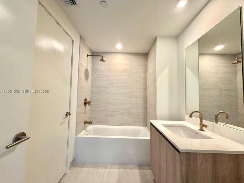 Furnished interior view inside a new home in , Miami (Image 10).