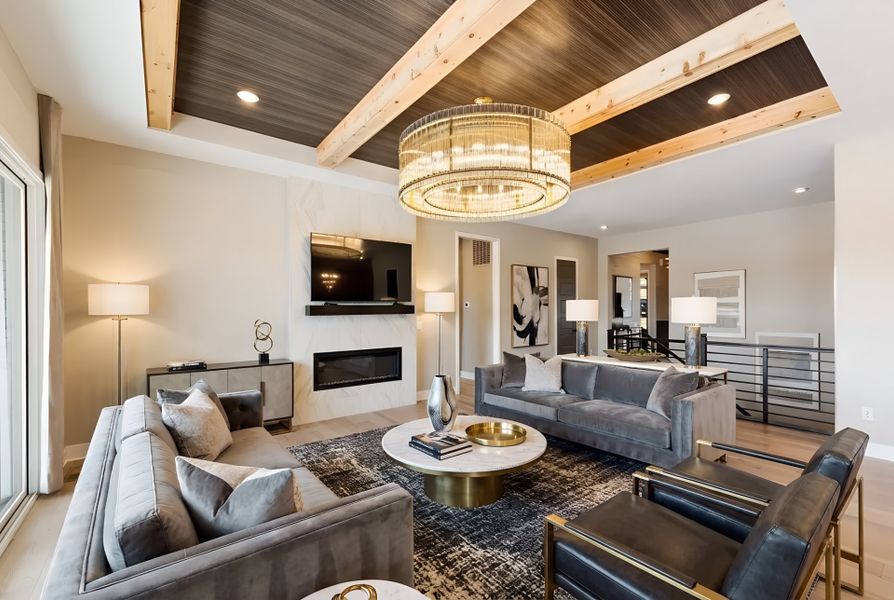 Furnished interior view inside a new home in Hidden Fields, Hoschton (Image 36).
