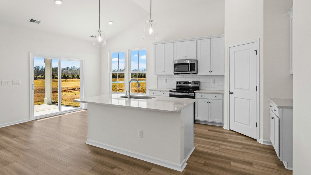 Thoughtfully designed Easton kitchen offering modern convenience and style Thoughtfully designed Easton kitchen offering modern convenience and style