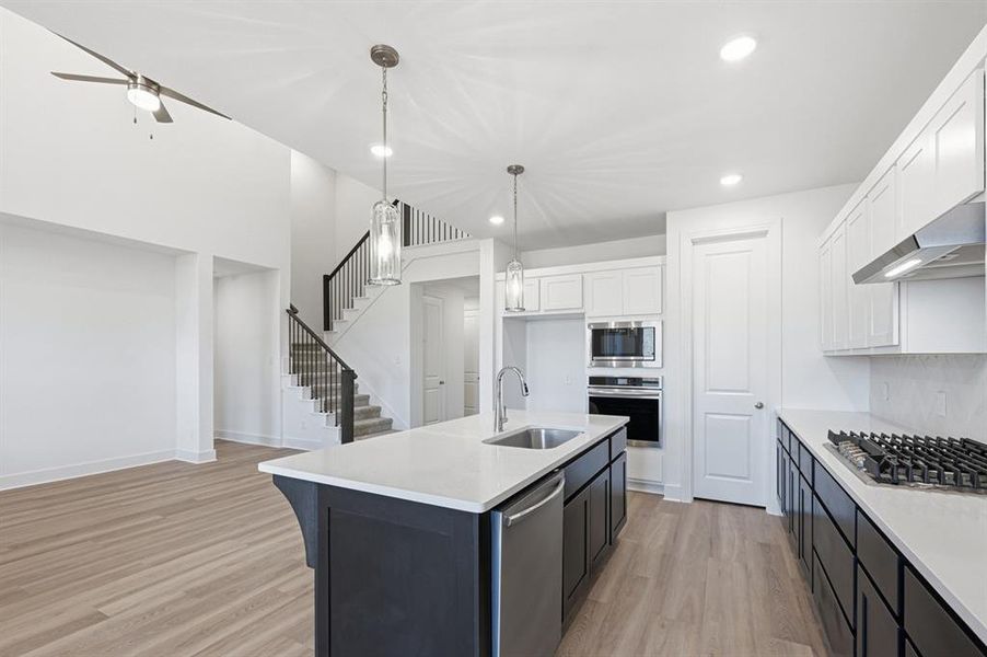 Furnished interior view inside a new home in Waterscape: 50ft. lots, Royse City (Image 5).