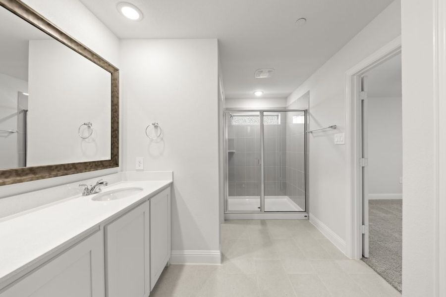 Front exterior of a new home in Sereno Oaks at Buckner Terrace, Dallas, TX, highlighting curb appeal (Image 25). Front exterior of a new home in Sereno Oaks at Buckner Terrace, Dallas, TX, highlighting curb appeal (Image 25).