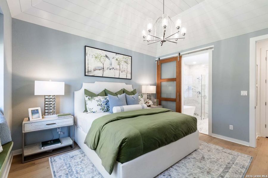 Furnished interior view inside a new home in La Cima, San Marcos (Image 36).