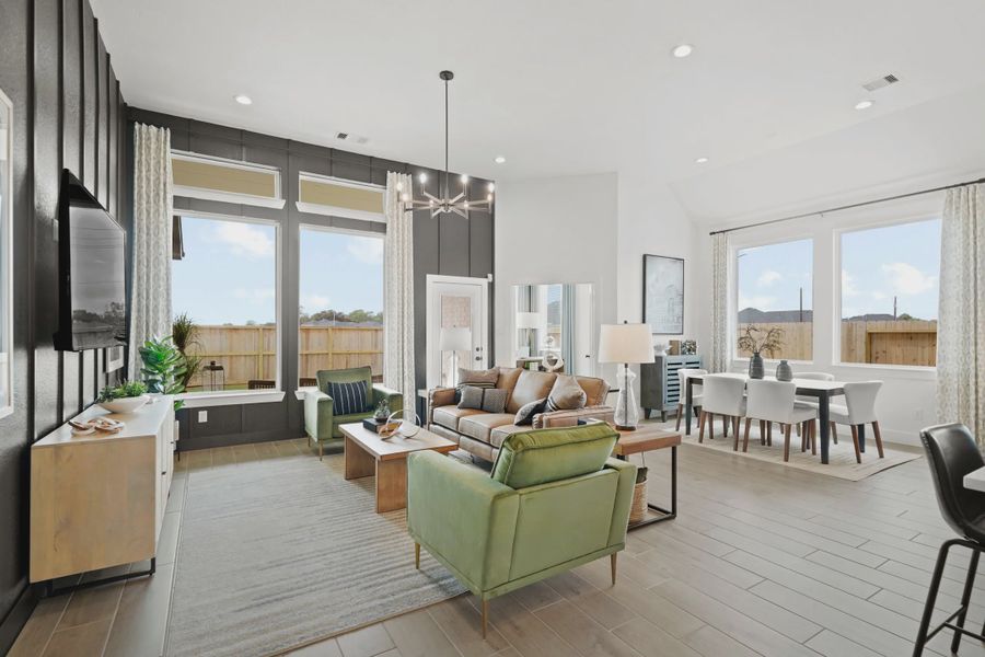 Representative furnished interior of a home built from the Sunnyside by Chesmar Homes in Attwater 55s, Waller (Image 8). Representative furnished interior of a home built from the Sunnyside by Chesmar Homes in Attwater 55s, Waller (Image 8).