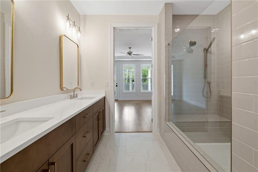 Furnished interior view inside a new home in Promenade at Sawnee Village, Cumming (Image 9).