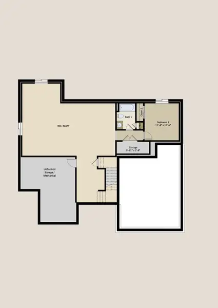 2D floor plan layout of this home in Jackson Creek North, Monument, CO (Image 7).