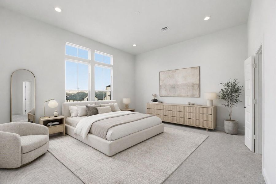 Primary Bedroom Virtually Staged