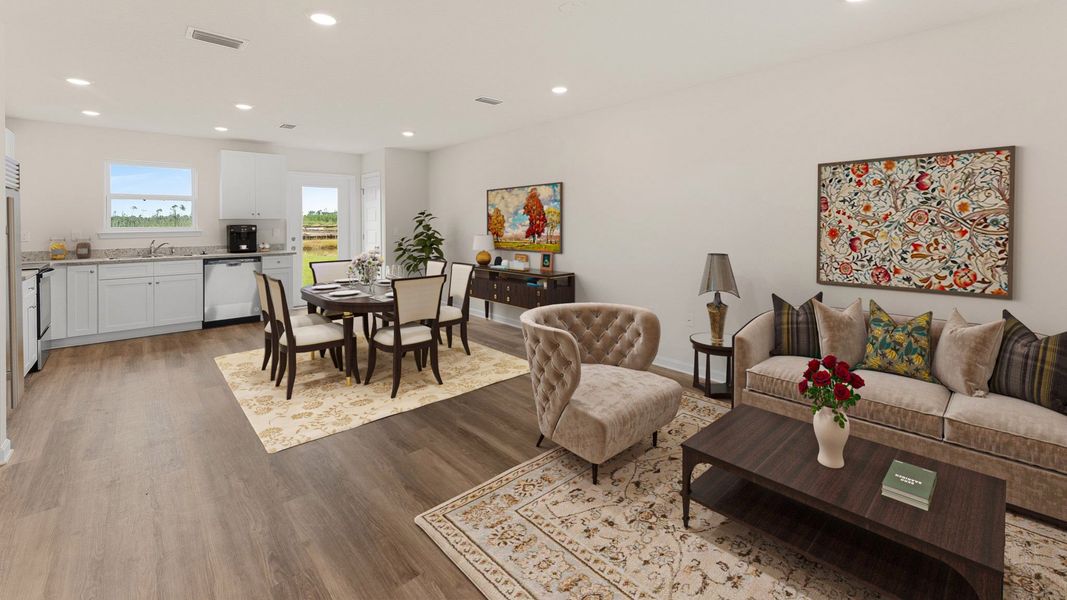 Representative furnished interior of a home built from the Allanton by D.R. Horton in Sunny Hills, Chipley (Image 10).