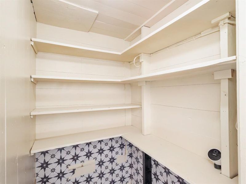 Nice size pantry
