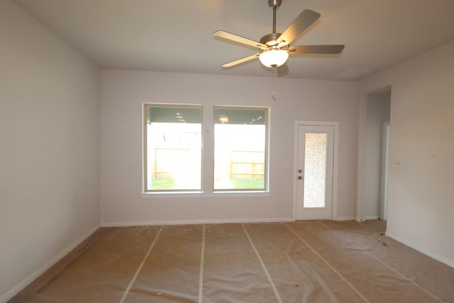 In-progress construction of a new home in Escondido 45’ Homesites, Magnolia, TX (Image 35).