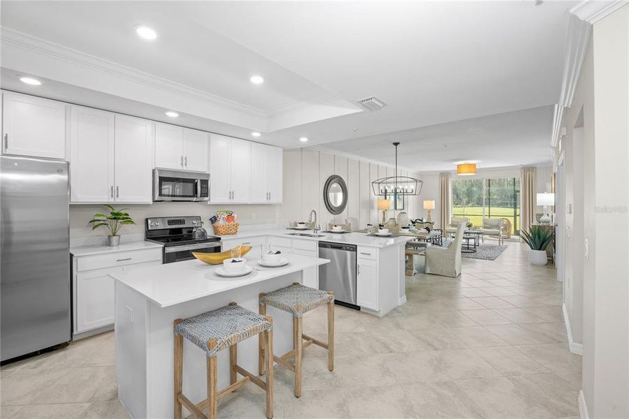 Furnished interior view inside a new home in Calusa Country Club, Lakewood Ranch (Image 9).