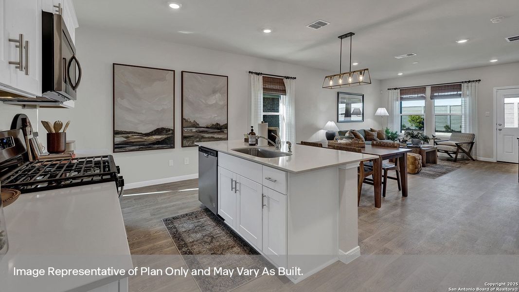 Furnished interior view inside a new home in Whisper South, San Marcos (Image 33).