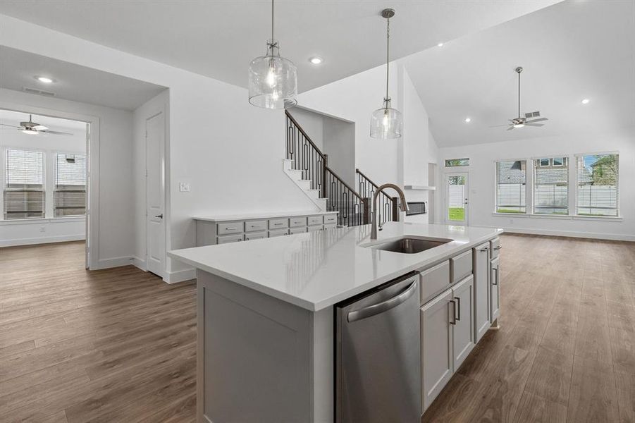 Furnished interior view inside a new home in Painted Tree Woodland West, McKinney (Image 18).