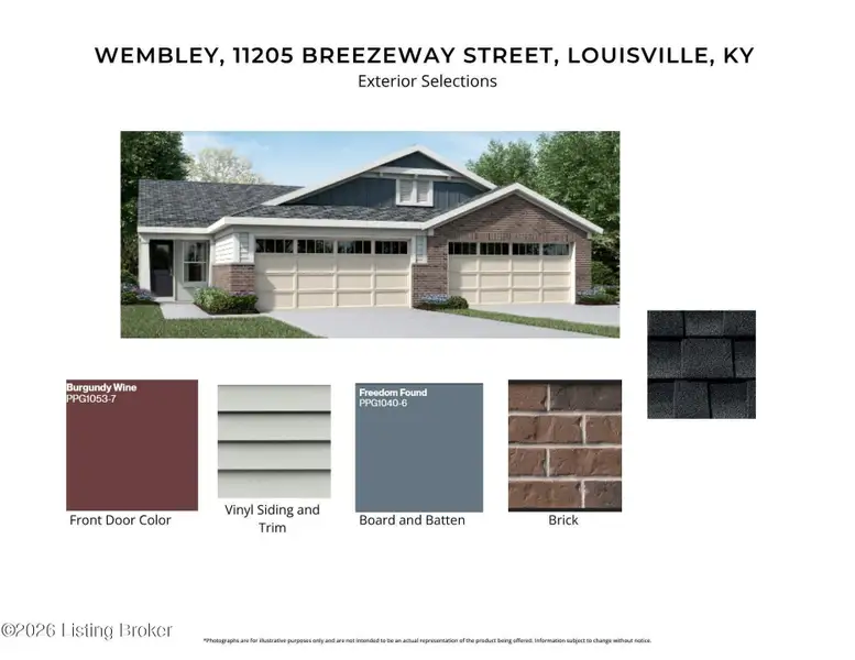 Sample of building materials used in homes in Windcrest Farms, Louisville (Image 2). Sample of building materials used in homes in Windcrest Farms, Louisville (Image 2).
