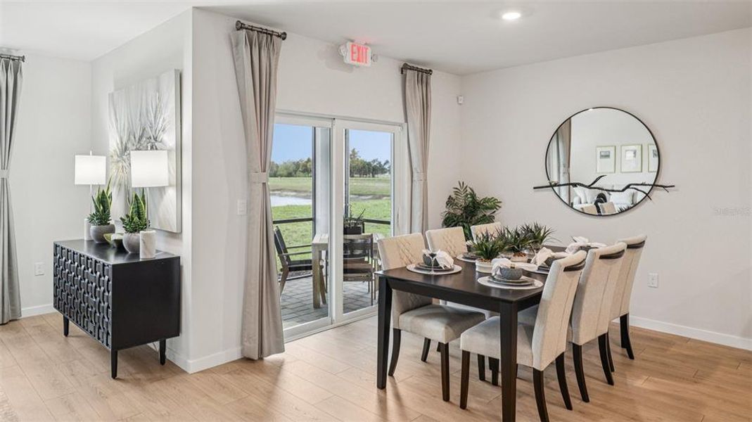 Furnished interior view inside a new home in Seagrass - Express & Tradition, Punta Gorda (Image 29). Furnished interior view inside a new home in Seagrass - Express & Tradition, Punta Gorda (Image 29).