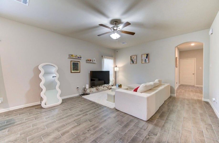 Furnished interior view inside a new home in Rosehill Meadow, Tomball (Image 11).