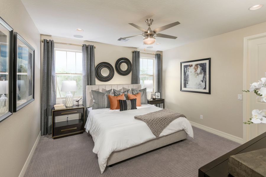 Representative furnished interior of a home built from the Pinehurst by Beazer Homes in Marbella at Windrose, Waddell (Image 17).