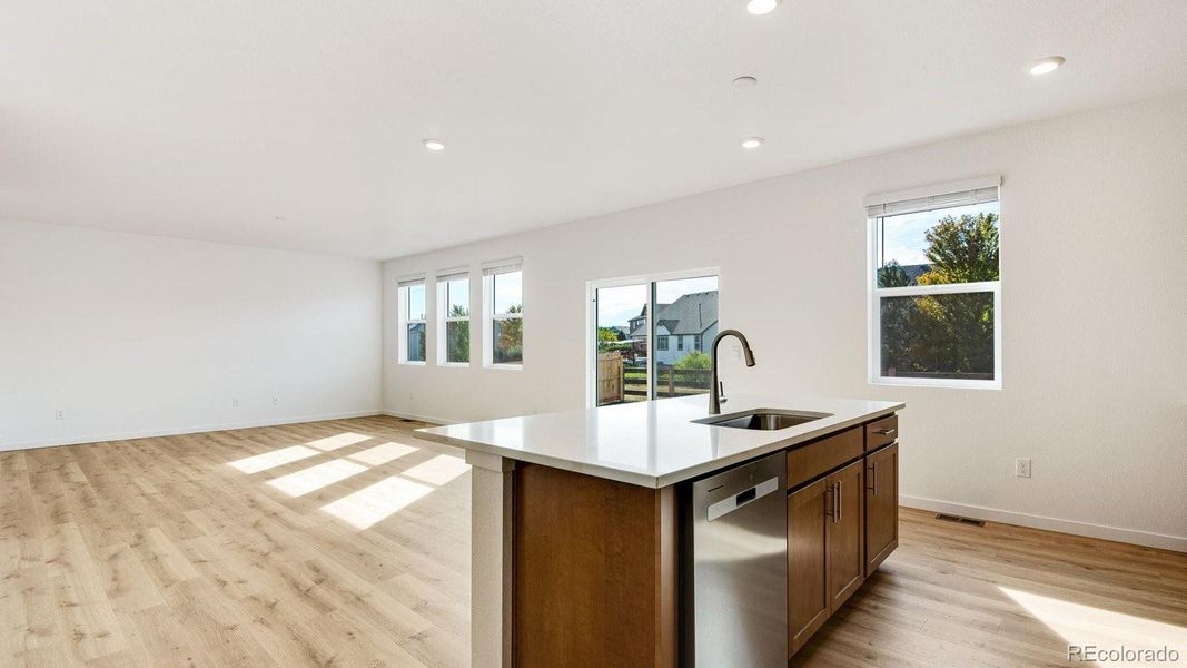 Furnished interior view inside a new home in Trails at Crowfoot, Parker (Image 14).
