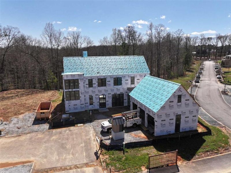 In-progress construction of a new home in , Fayetteville, GA (Image 5).