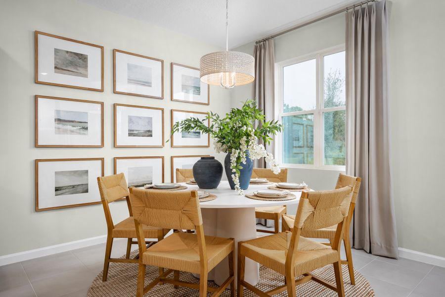 Representative furnished interior of a home built from the Dune by Risewell Homes in Marion Ridge, Haines City (Image 9).