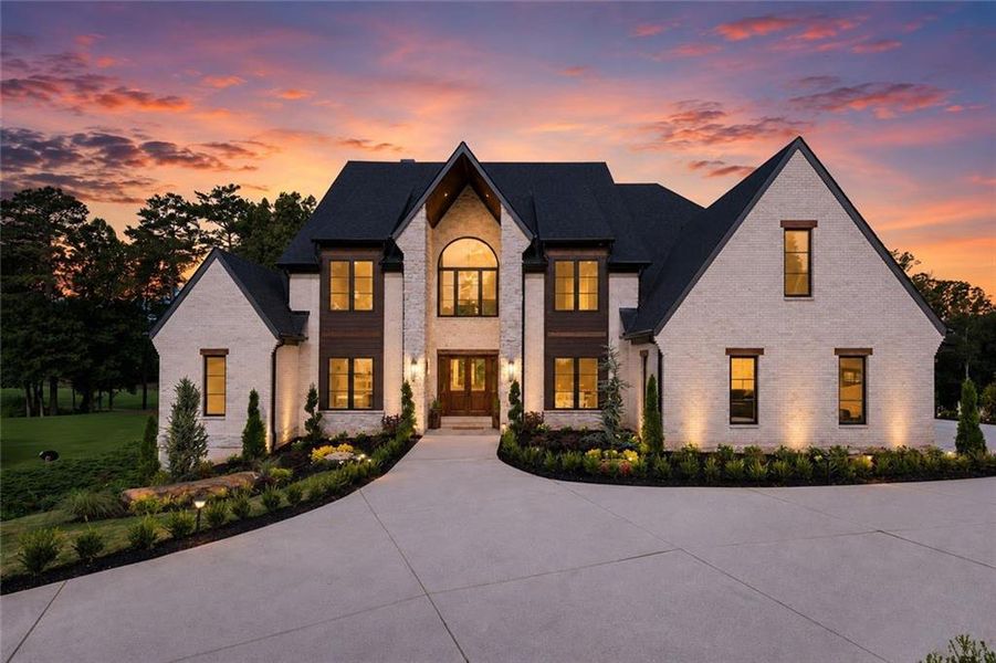 Front exterior of a new home in , Alpharetta, GA, highlighting curb appeal (Image 28).