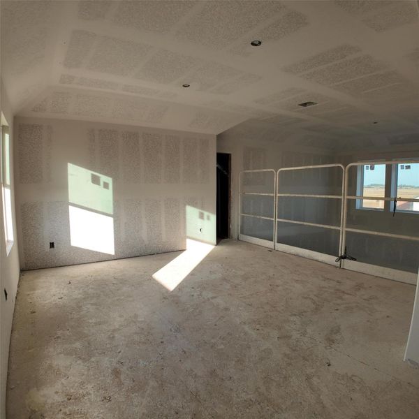 Construction Progress - game room