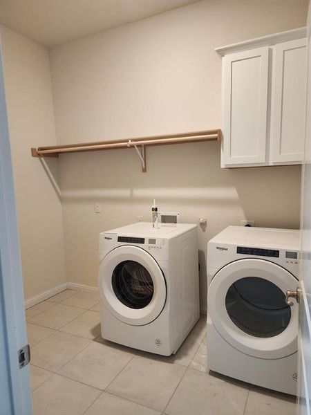 Spacious laundry room