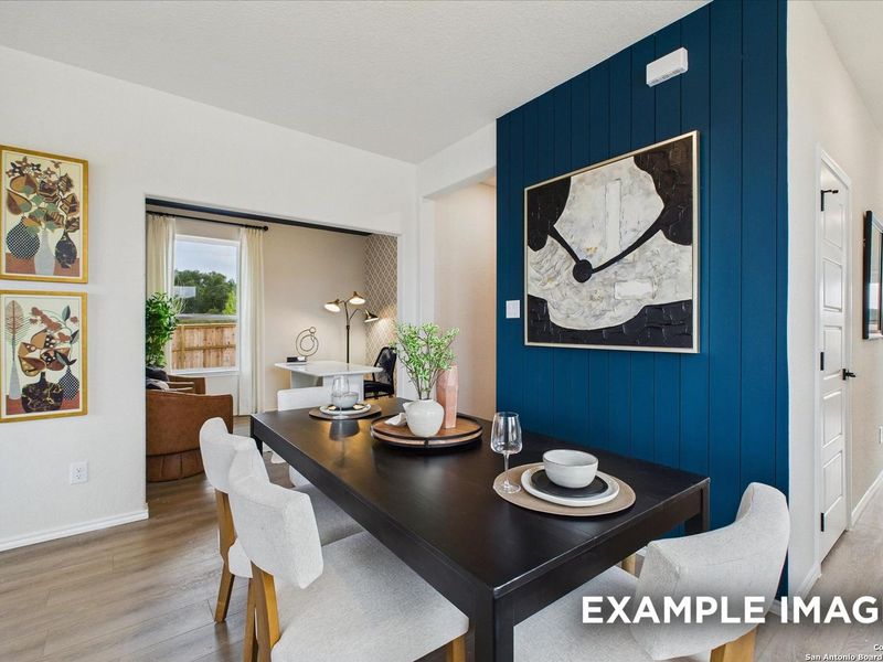 Furnished interior view inside a new home in Meadows at Oak Creek, San Antonio (Image 5). Furnished interior view inside a new home in Meadows at Oak Creek, San Antonio (Image 5).