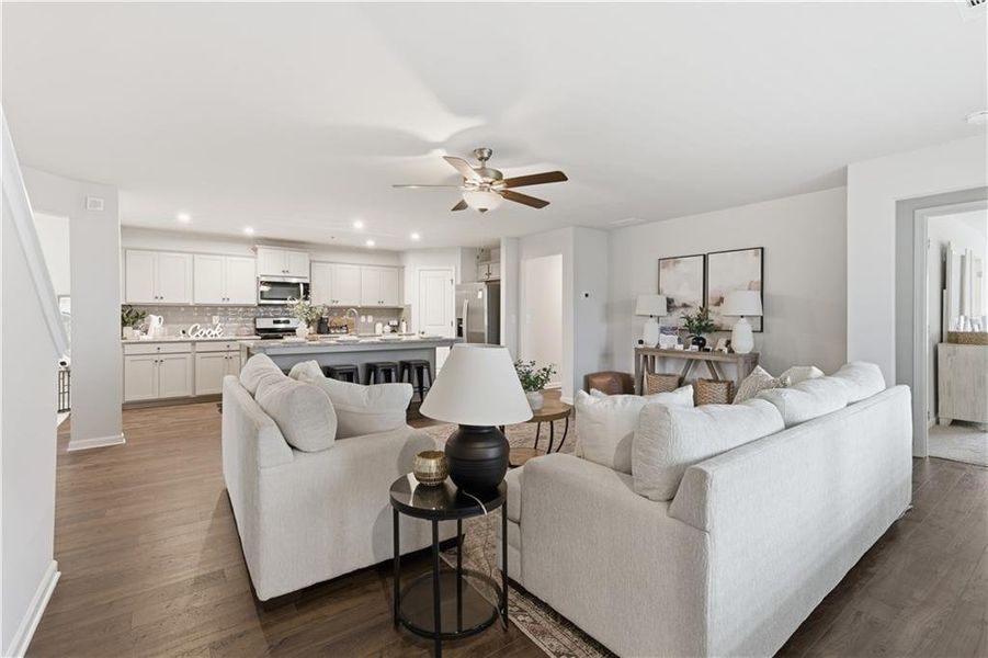 Furnished interior view inside a new home in Meadow Pines, Dallas (Image 8).