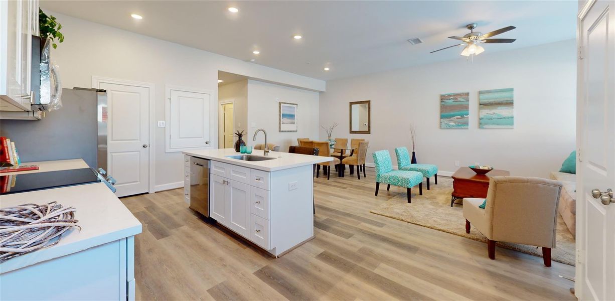Furnished interior view inside a new home in , The Woodlands (Image 5).