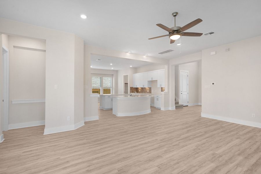 Spacious, unfurnished interior of a new home in Lariat, Liberty Hill (Image 69). Spacious, unfurnished interior of a new home in Lariat, Liberty Hill (Image 69).