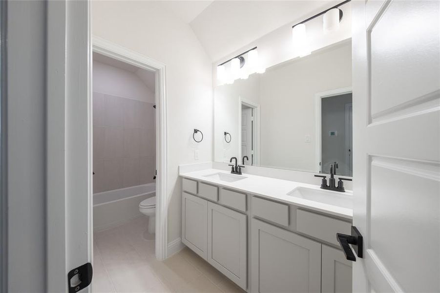 Furnished interior view inside a new home in Lovers Landing, Forney (Image 7).