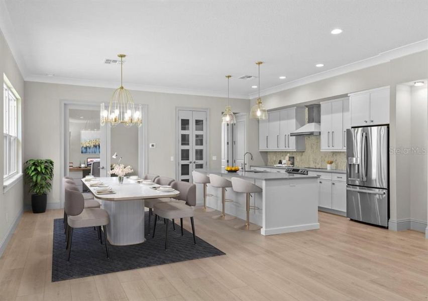 Furnished interior view inside a new home in , Apopka (Image 7).