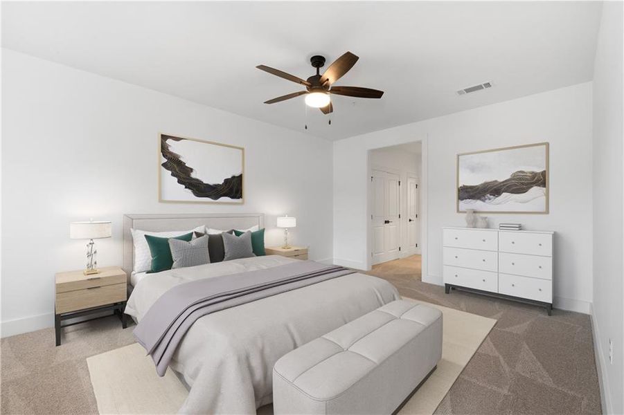 Furnished interior view inside a new home in , Cumming (Image 7).