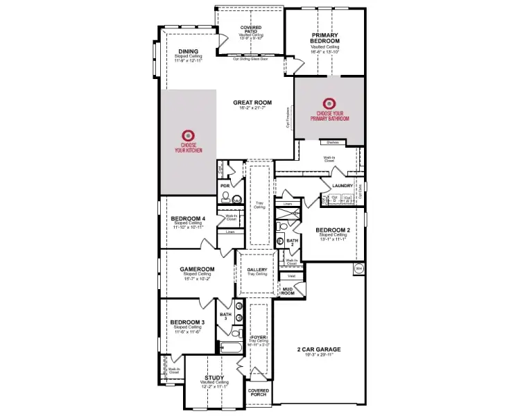 2D floor plan layout of this home in Ellwood, Iowa Colony, TX (Image 3).