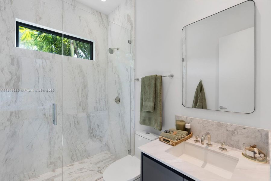 Furnished interior view inside a new home in , Miami (Image 11).