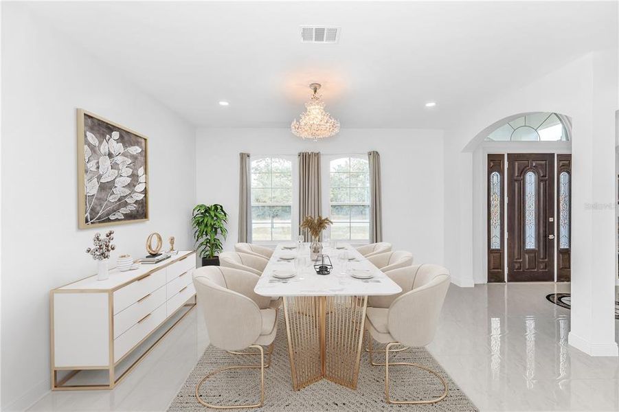 Furnished interior view inside a new home in , Orlando (Image 13).