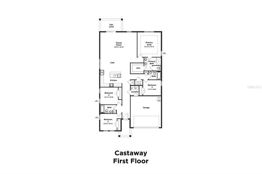 2D floor plan layout of this home in Willowbrook North, Winter Haven, FL (Image 2). 2D floor plan layout of this home in Willowbrook North, Winter Haven, FL (Image 2).