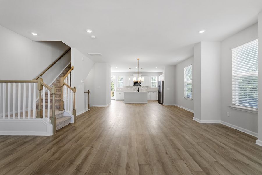 Spacious, unfurnished interior of a new home in Renaissance at White Oak, Garner (Image 23). Spacious, unfurnished interior of a new home in Renaissance at White Oak, Garner (Image 23).