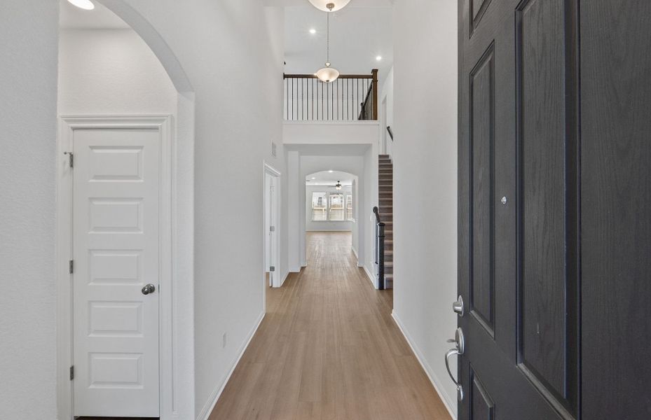 Spacious, unfurnished interior of a new home in Saddleback at Santa Rita Ranch, Liberty Hill (Image 35). Spacious, unfurnished interior of a new home in Saddleback at Santa Rita Ranch, Liberty Hill (Image 35).