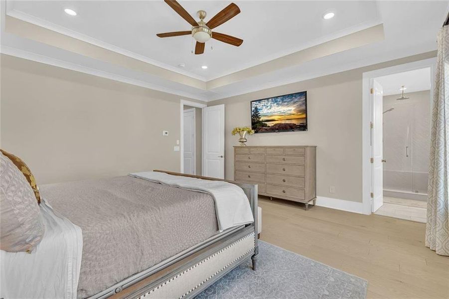 Furnished interior view inside a new home in Manning on the Square, Alpharetta (Image 9).