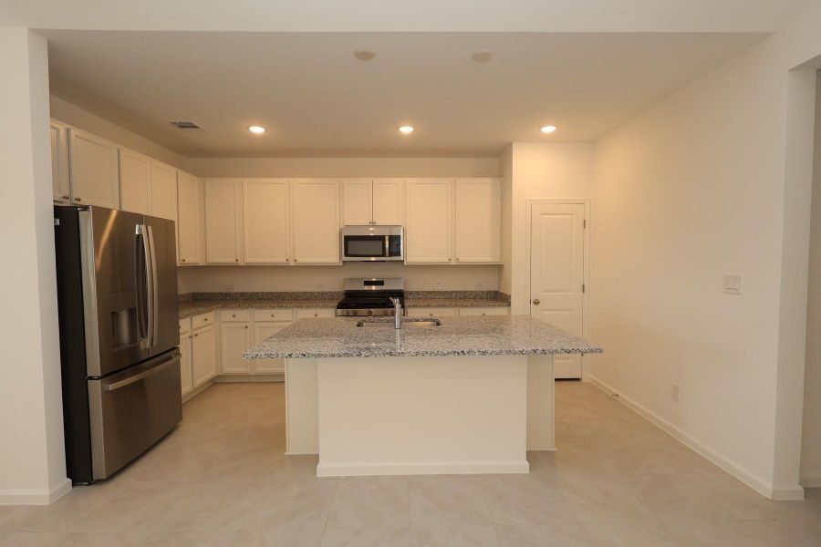Gourmet island kitchen