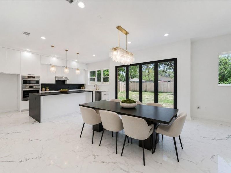 Furnished interior view inside a new home in , Dallas (Image 7).