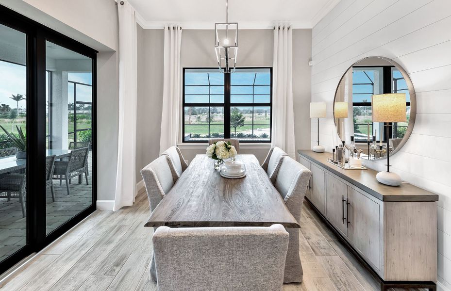Representative furnished interior of a home built from the Mystique by DiVosta in Talon Preserve on Palmer Ranch, Nokomis (Image 10).