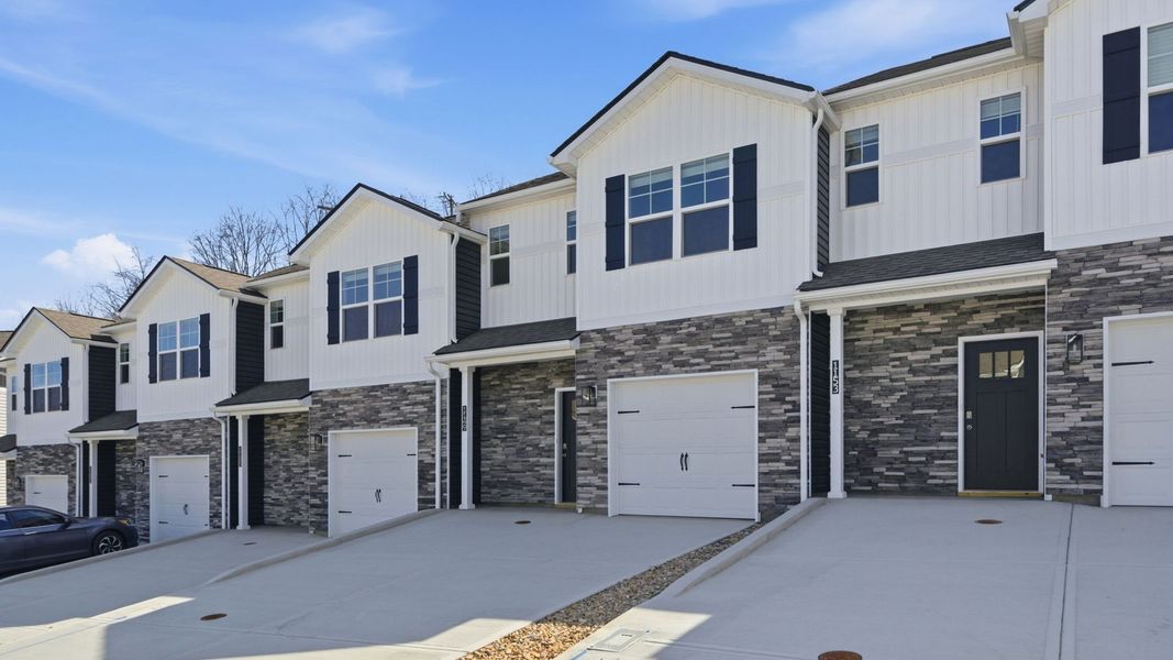 Front exterior of a new home in The Arbor Townhomes, Kingsport, TN, highlighting curb appeal (Image 2).