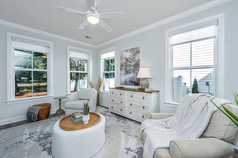 Furnished interior view inside a new home in , Awendaw (Image 20).