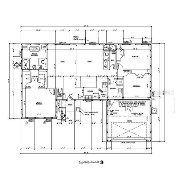 2D floor plan layout of this home in , Ocala, FL (Image 3).