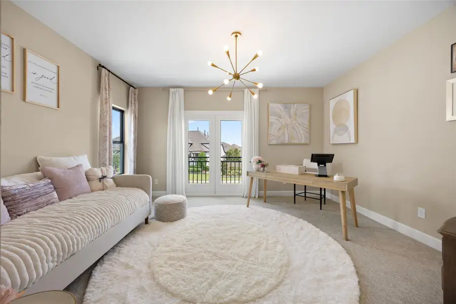 Furnished interior view inside a new home in Bridgeland, Cypress (Image 16).
