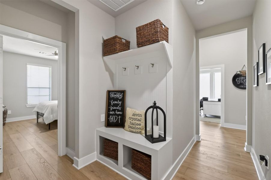 Furnished interior view inside a new home in Lone Star Landing, Montgomery (Image 33).