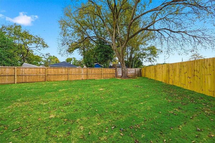 View of fenced backyard View of fenced backyard
